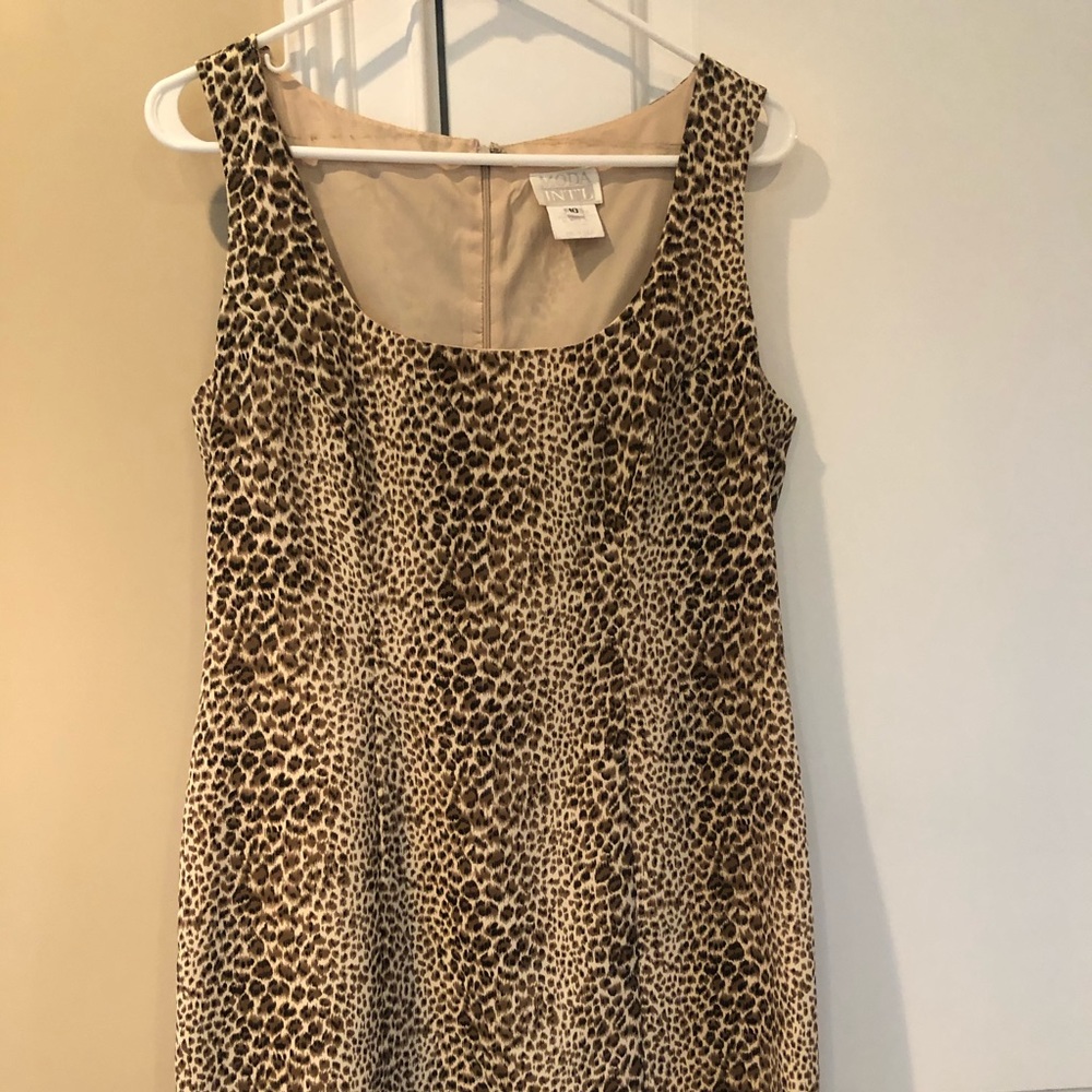 Moda International cheetah dress. Sz 10.